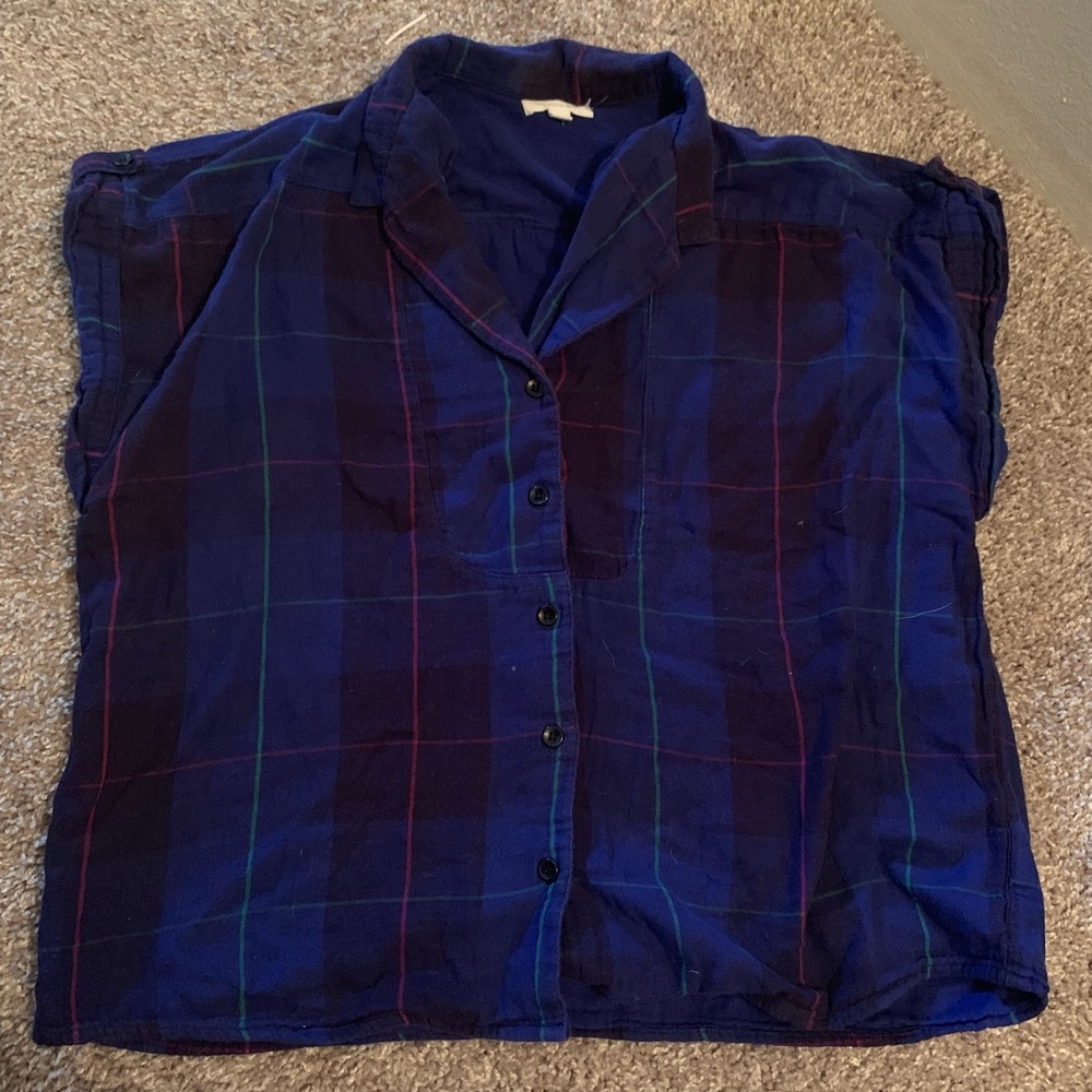Flannel Box Tee S